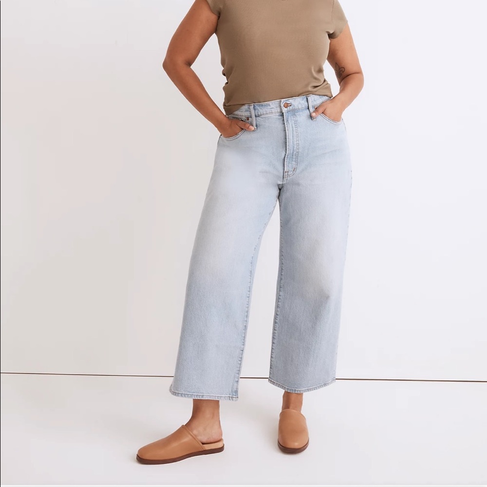 Madewell Light Blue Wide Leg Jeans
